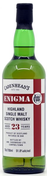 Enigma Highland 23 Jahre 2000/2024 Cadenhead&#039;s 51,8% vol.