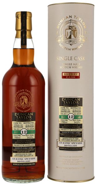 An Iconic Speyside 2011/2024 Sherry Cask Duncan Taylor Dimensions #29900192 54,5% vol.