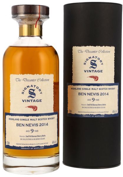 Ben Nevis 2014/2024 Sherry Cask Signatory Vintage The Decanter Collection 46% vol.