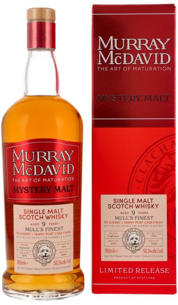 Mull&#039;s Finest 2014/2024 PX Sherry &amp; Tawny Port Murray McDavid Mystery Malt 50,2% vol
