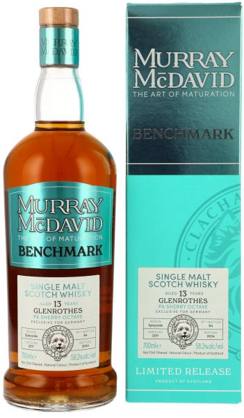 Glenrothes 2011/2024 PX Sherry Octave Murray McDavid Benchmark 58,2% vol.