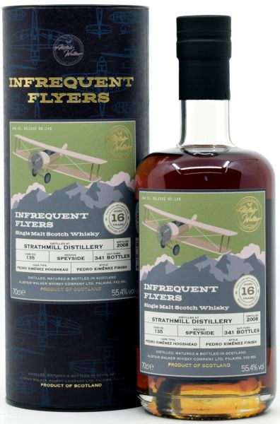 Strathmill 16 Jahre 2008/2024 PX Sherry Cask Alistair Walker Infrequent Flyers 55,4% vol.