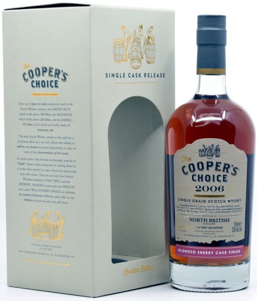 North British 2006/2024 Oloroso Sherry Cask Cooper&#039;s Choice 52% vol.