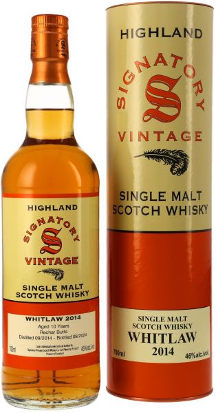 Whitlaw 2014/2024 Rechar Butts Signatory Vintage 46% vol.