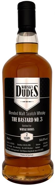 The Bastard No. 3 2016/2024 Oloroso Sherry Cask Whiskydudes 58,6% vol.