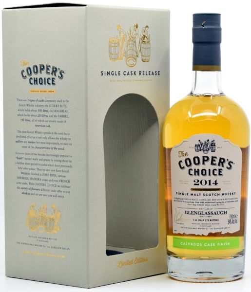 Glenglassaugh 2014/2024 Calvados Cask Cooper&#039;s Choice 54% vol.