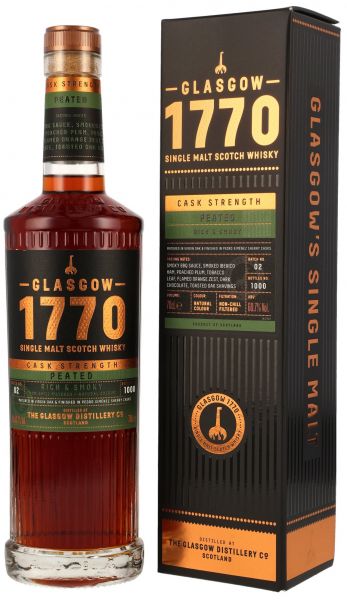 Glasgow 1770 Peated Cask Strength Batch #2 60,7% vol.