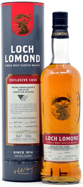 Loch Lomond 2012/2021 1st Fill Limousin Single Cask #20/303-1 57,6% vol.