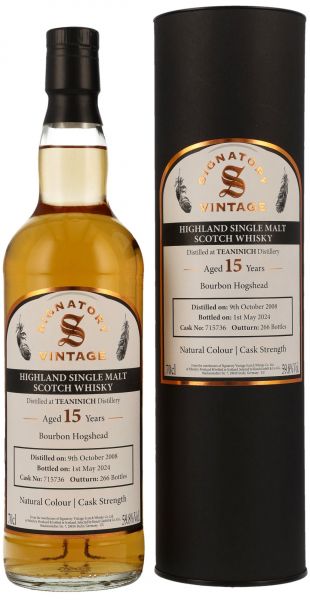 Teaninich 15 Jahre 2008/2024 Signatory Vintage Cask Strength for Germany 59,8% vol.