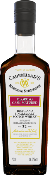 Highland Park 32 Jahre 1992/2024 Oloroso Cask Cadenhead 56% vol.