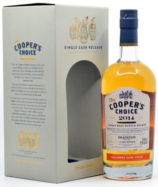 Deanston 2014/2024 Sauternes Cask Cooper&#039;s Choice 52,5% vol.