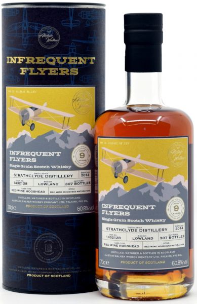 Strathclyde 9 Jahre 2014/2024 Red Wine Cask Alistair Walker Infrequent Flyers 60,8% vol.