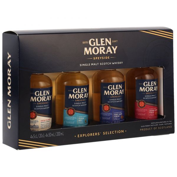 Glen Moray Mini Tasting-Set 4x 5cl - Classic, Port, Sherry &amp; Peated