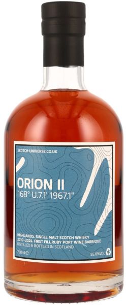 Orion II 2010/2024 1st Fill Ruby Port Cask Scotch Universe 55,8% vol.