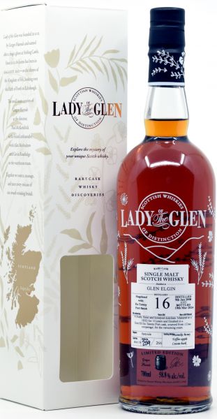 Glen Elgin 16 Jahre 2008/2024 Tawny Port Cask Lady of the Glen 58,8% vol.