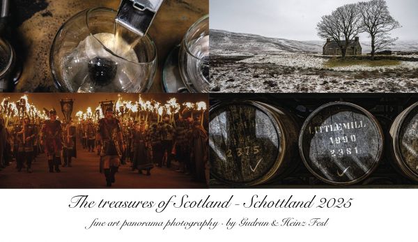 Tischkalender „The treasues of Scotland - 2025&quot; in CD-Box