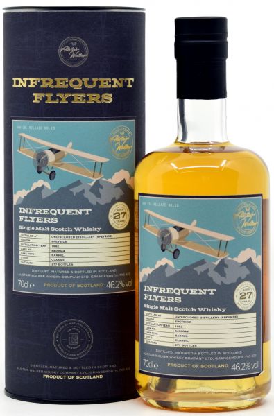 Undisclosed Speyside 27 Jahre 1992/2019 Alistair Walker Infrequent Flyers 46,2% vol.