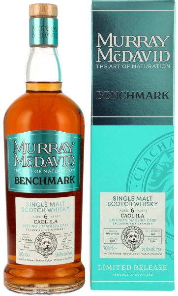 Caol Ila 2018/2024 Justino‘s Madeira Cask Murray McDavid Benchmark 56,8% vol.