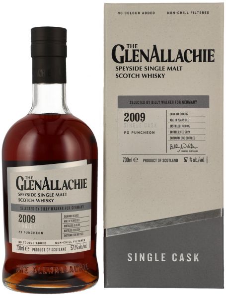 Glenallachie 14 Jahre 2009/2024 PX Sherry Single Cask #804302 57,1% vol.