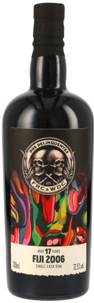 Dos Delinquentes Fiji 2006/2024 FRC &amp; Wu Dram Clan Single Cask Rum 72,5% vol.