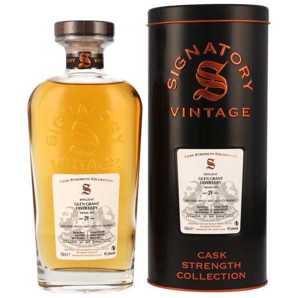 Glen Grant 29 Jahre 1995/2024 Signatory Vintage Cask Strength for WDC 45,6% vol.