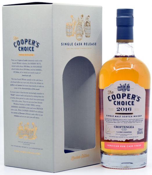 Croftengea 2016/2024 Jamaican Rum Cask Cooper&#039;s Choice 53% vol.