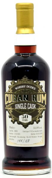 Cuban Rum 50 Jahre 1973/2024 Whiskydudes 51,9% vol