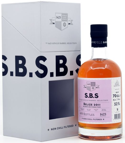 S.B.S. Belize 2011/2024 SBS Bourbon &amp; Cognac Cask 52% vol.