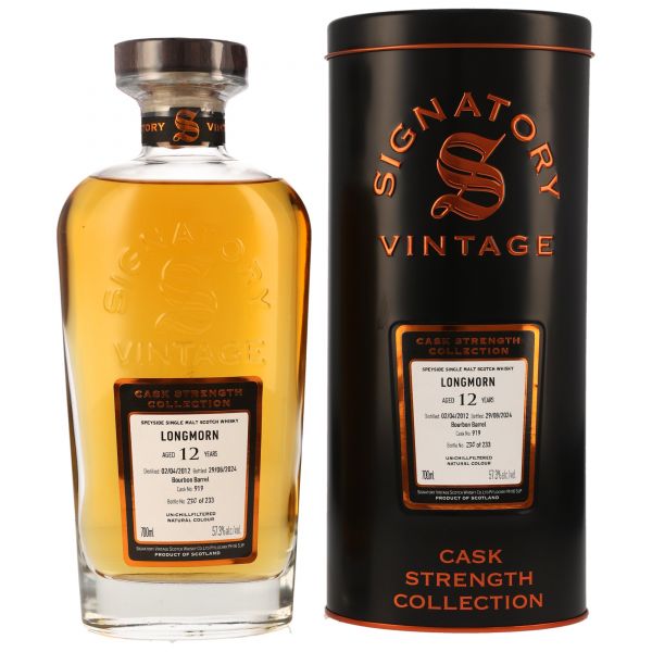 Longmorn 12 Jahre 2012/2024 Signatory Cask Strength #919 57,3% vol.