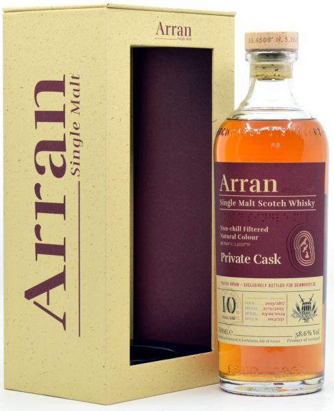 Arran peated 2013/2024 1st Fill Bourbon Barrel exclusive for deinwhisky.de #2817 58,6% vol.