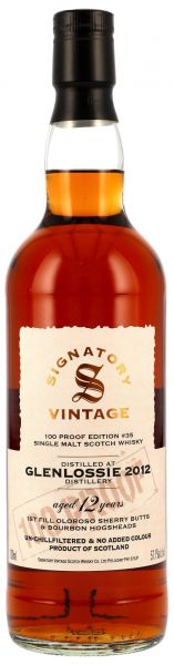 Glenlossie 2012/2025 Oloroso Cask Signatory Vintage 100 Proof #35 57,1% vol.