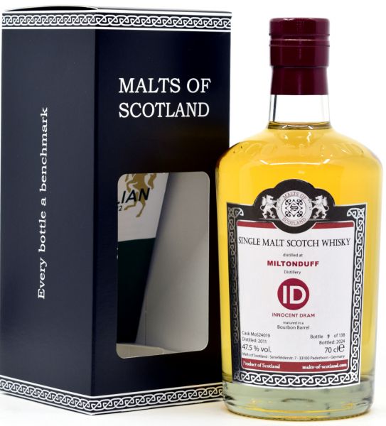 Miltonduff 2011/2024 Malts of Scotland ID Serie 47,5% vol.