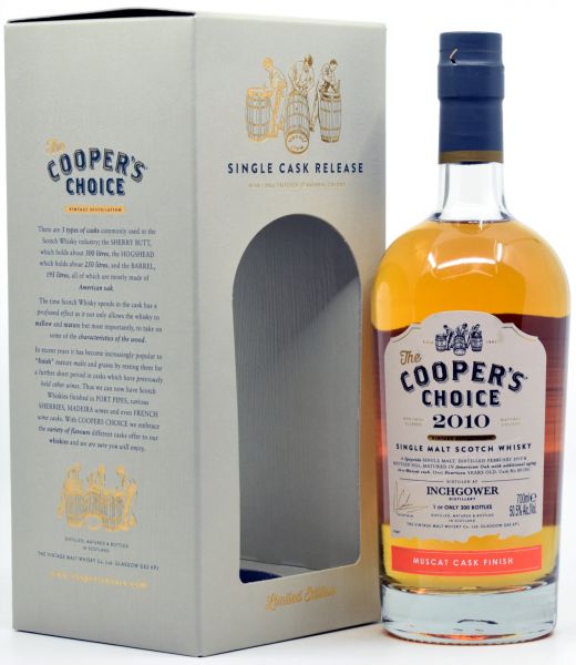 Inchgower 2010/2024 Muscat Cask Cooper&#039;s Choice 50,5% vol.