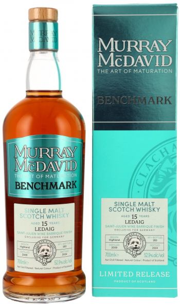 Ledaig 2009/2024 Saint-Julien Wine Barrique Finish Murray McDavid Benchmark 52,9% vol.