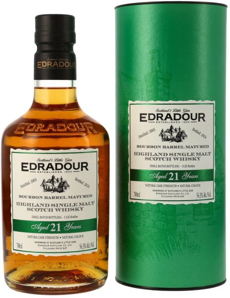 Edradour 21 Jahre 2003/2024 Cask Strength Bourbon Barrels 54,3% vol.