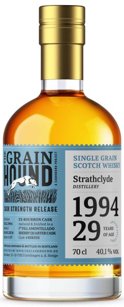 Strathclyde 29 Jahre 1994/2024 1st Fill Amontillado The Caskhound Grainhound 40,1% vol.